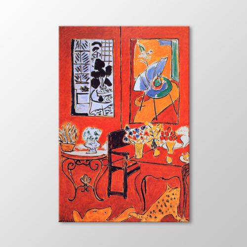 Large Red Interior Tablo
