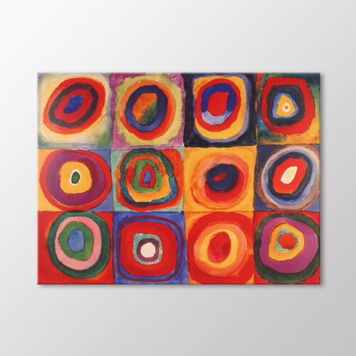 Farbstudie Quadrate Tablo