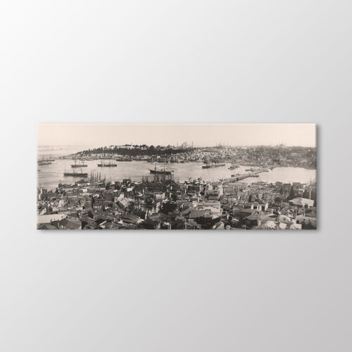 The Port From The Galat Tower, 1868 Tablo