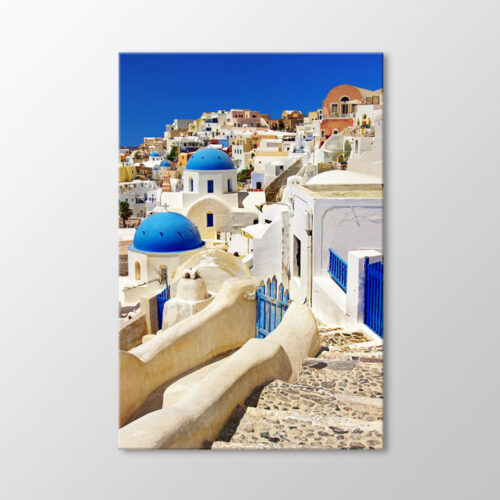Santorini Evleri Tablo