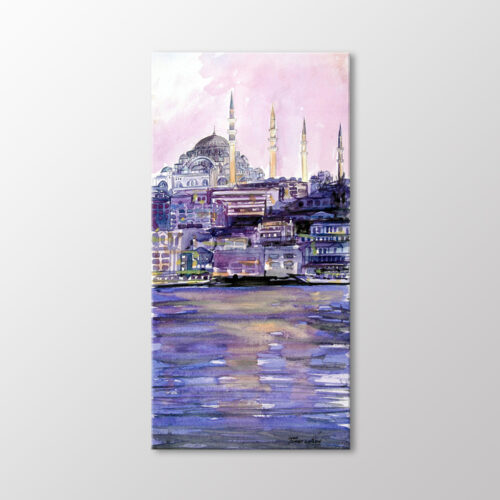 Suluboya, İstanbul Manzarası Tablo