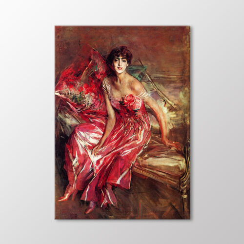 Die Dame in Rot Tablo