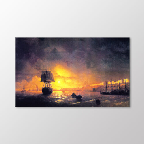 Ayışıklı Akşamda Odessa Görünümü, 1846 Tablo