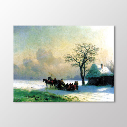 Küçük Rusya'da Kış Manzarası, 1868 Tablo