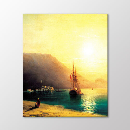 Kırım Sahilinde Gün Batımı, 1861 Tablo
