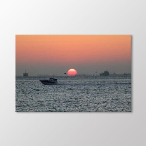 Marmara'da Gün Batımı Tablo