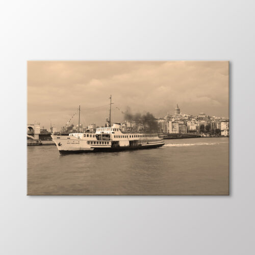 Galata Kulesi ve Vapur Tablo