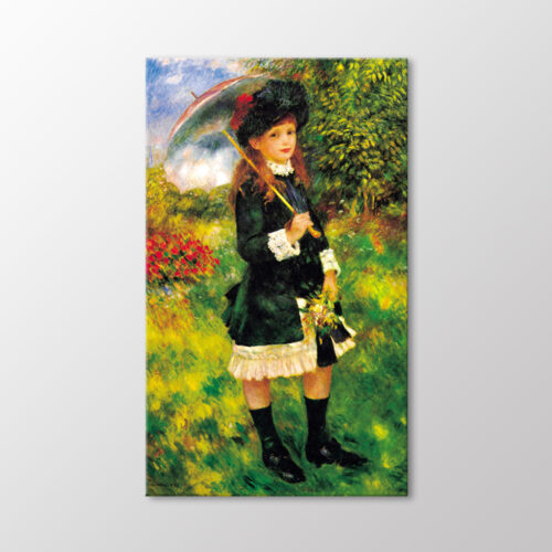 Güneş Şemsiyeli Genç Kız, 1883 Tablo