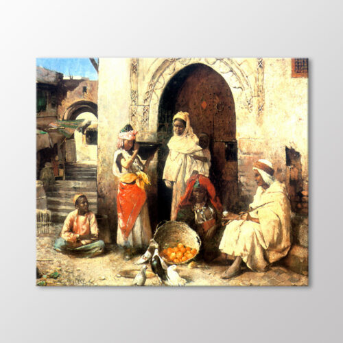 Portakal Satıcısı 1887 Tablo