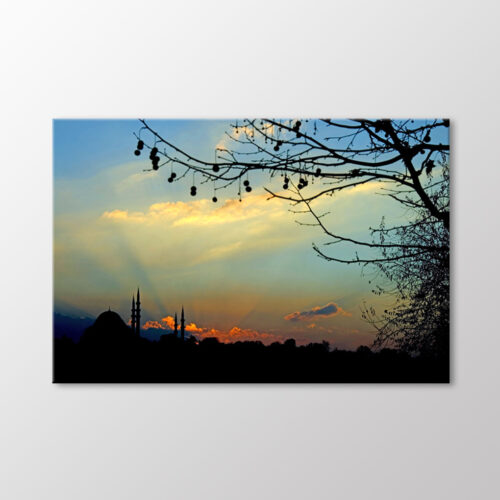 Süleymaniyede Gün Batımı Tablo