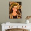 Self Portrait with Monkey Frida Kahlo 1945 Tablo