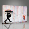 Banksy Rainbow Rain Tablo