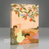 Womens Lying Under Orange Tree Tablo