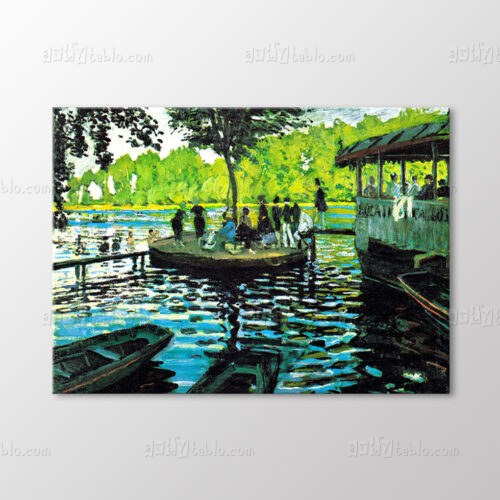 La Grenouillere, 1869 Tablo kanvas tablo