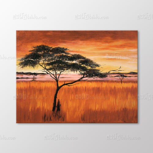 Serengeti Dusk Tablo kanvas tablo