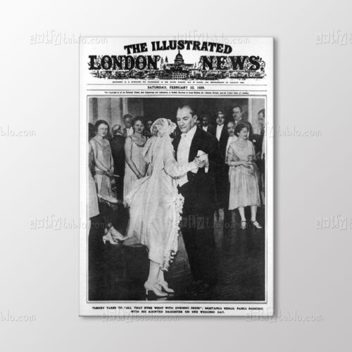 Atatürk London News Tablo kanvas tablo