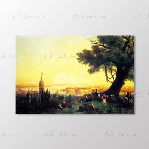 İstanbul Galata ve Haliç, 1846 Tablo kanvas tablo