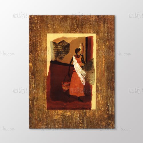 African Lady Tablo kanvas tablo