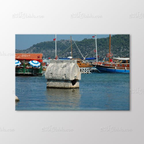 Kaya Mezarları Kekova Tablo kanvas tablo