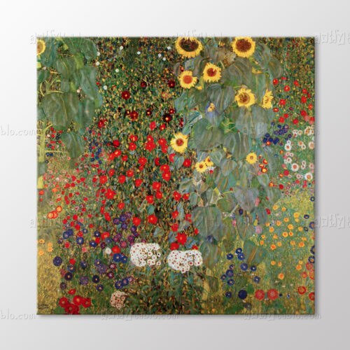 Garden With Sunflowers Tablo kanvas tablo
