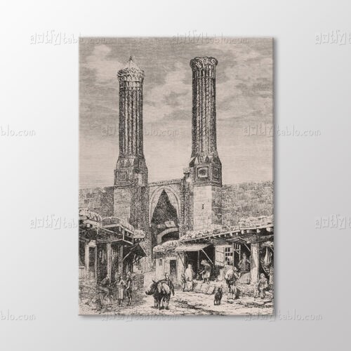 Çifte Minare, Erzurum Tablo kanvas tablo