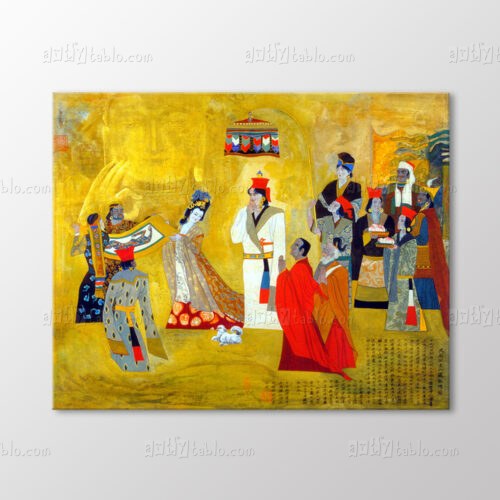 Tarihi Saray Töreni Sahnesi Tablo kanvas tablo