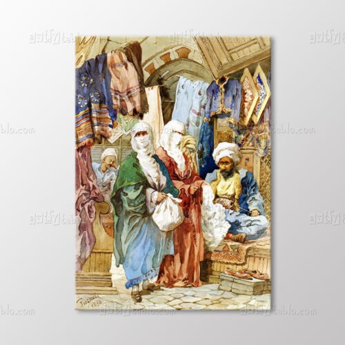 İpek Pazarı Tablo kanvas tablo