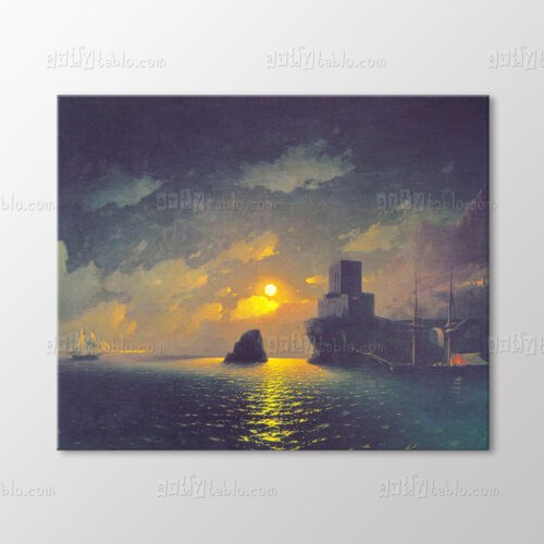 Gece Fırtına, 1849 Tablo kanvas tablo