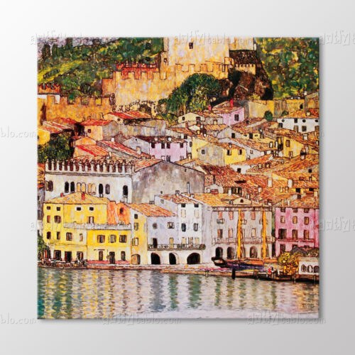 Malcesıne Sul Lago Dı Garda Tablo kanvas tablo