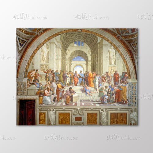 The School Of Athen (Atina Okulu) Tablo kanvas tablo