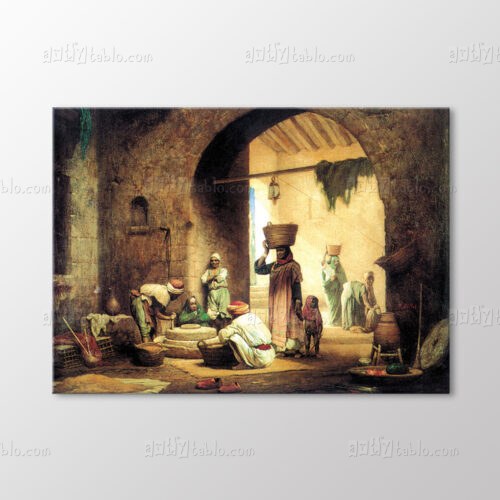 Kabildeki Buğday Değirmeni 1860 Tablo kanvas tablo