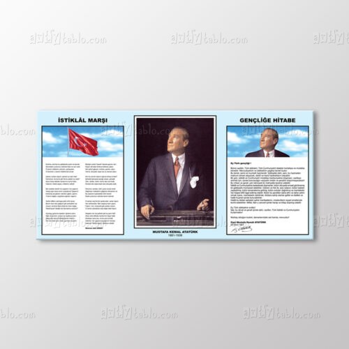Atatürk Köşesi Tablo kanvas tablo