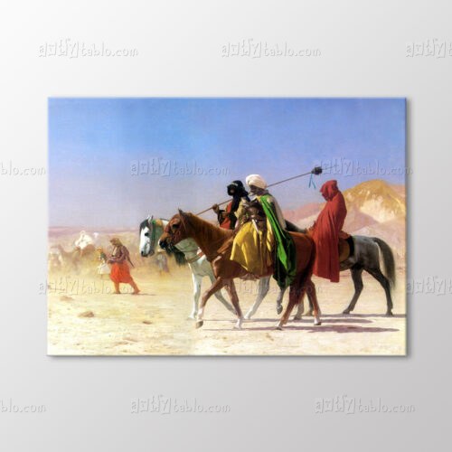 Çölde Yürüyüş Tablo kanvas tablo