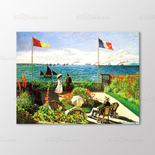 St. Adresse Denizinde Teras Tablo kanvas tablo