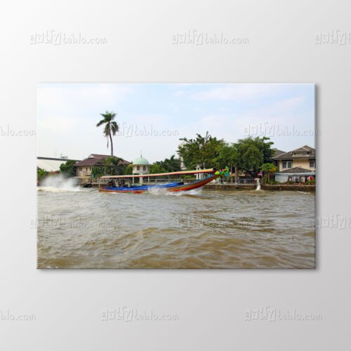 Chao Phraya Nehri, Bangkok Tablo kanvas tablo