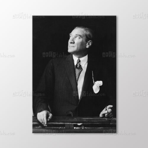 Atatürk Trende Tablo kanvas tablo