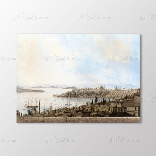Galata Kulesinden İstanbul Görünümü Tablo