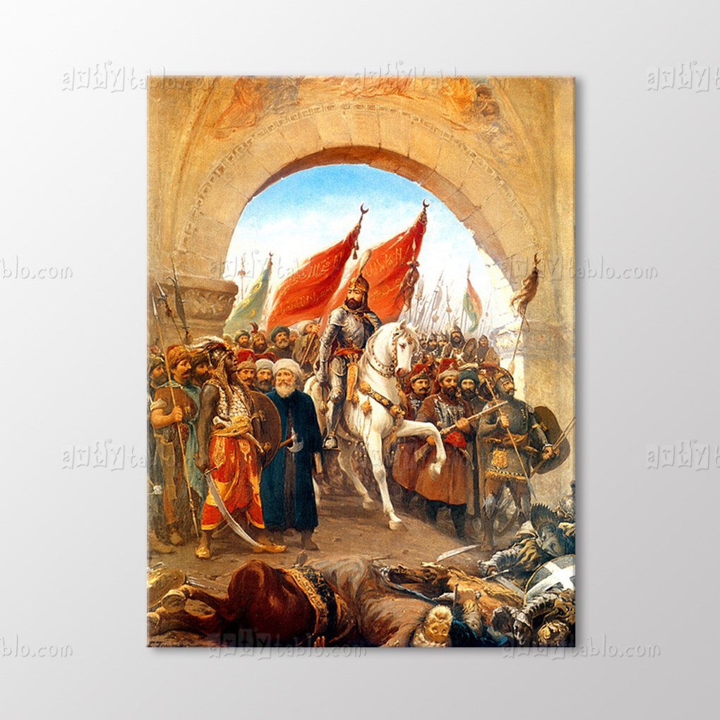 Fatih'in İstanbul'a Girişi Tablo kanvas tablo