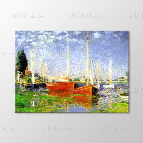 Argenteuil' de Kayıklar Tablo kanvas tablo